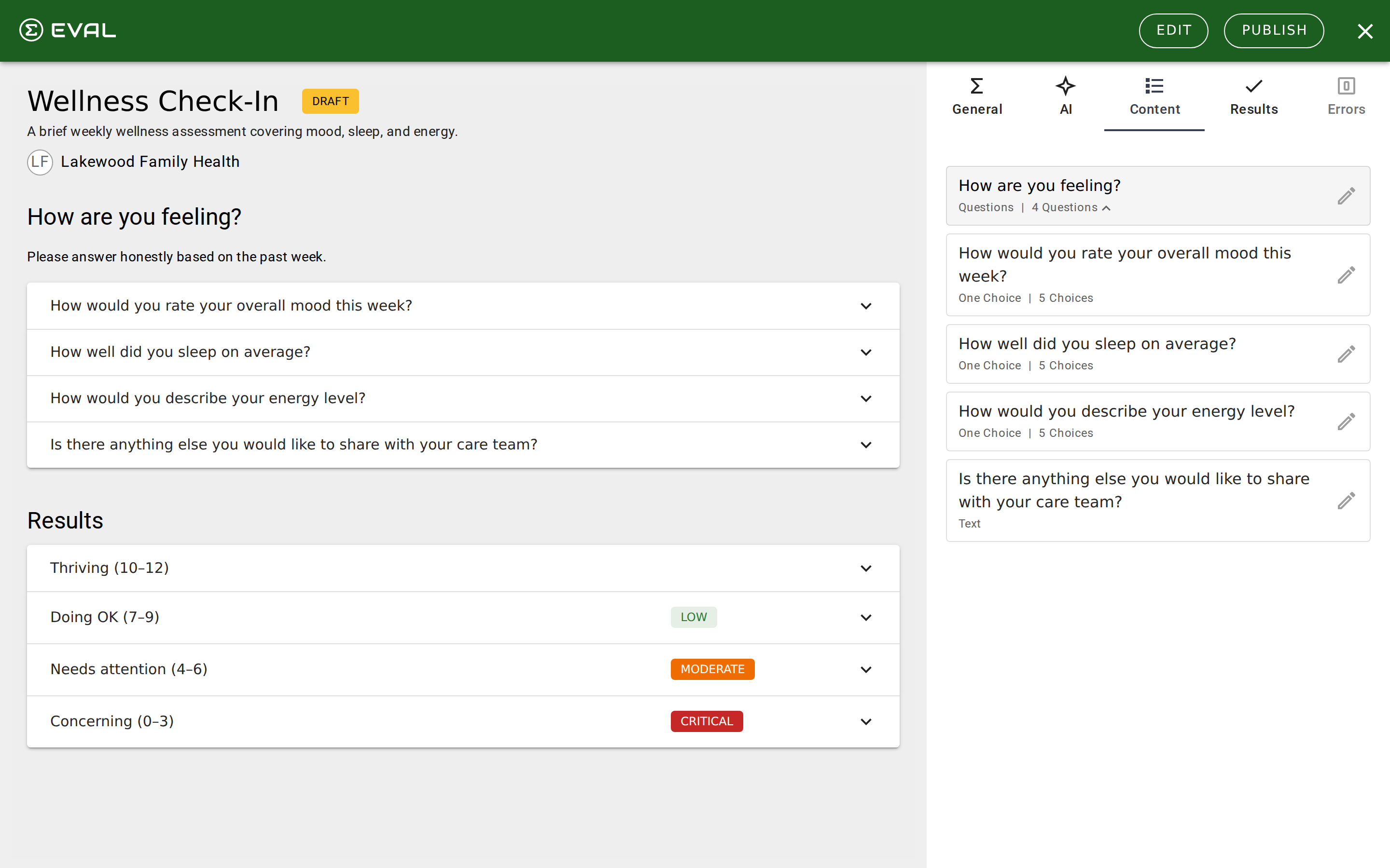 Builder — Section Editor