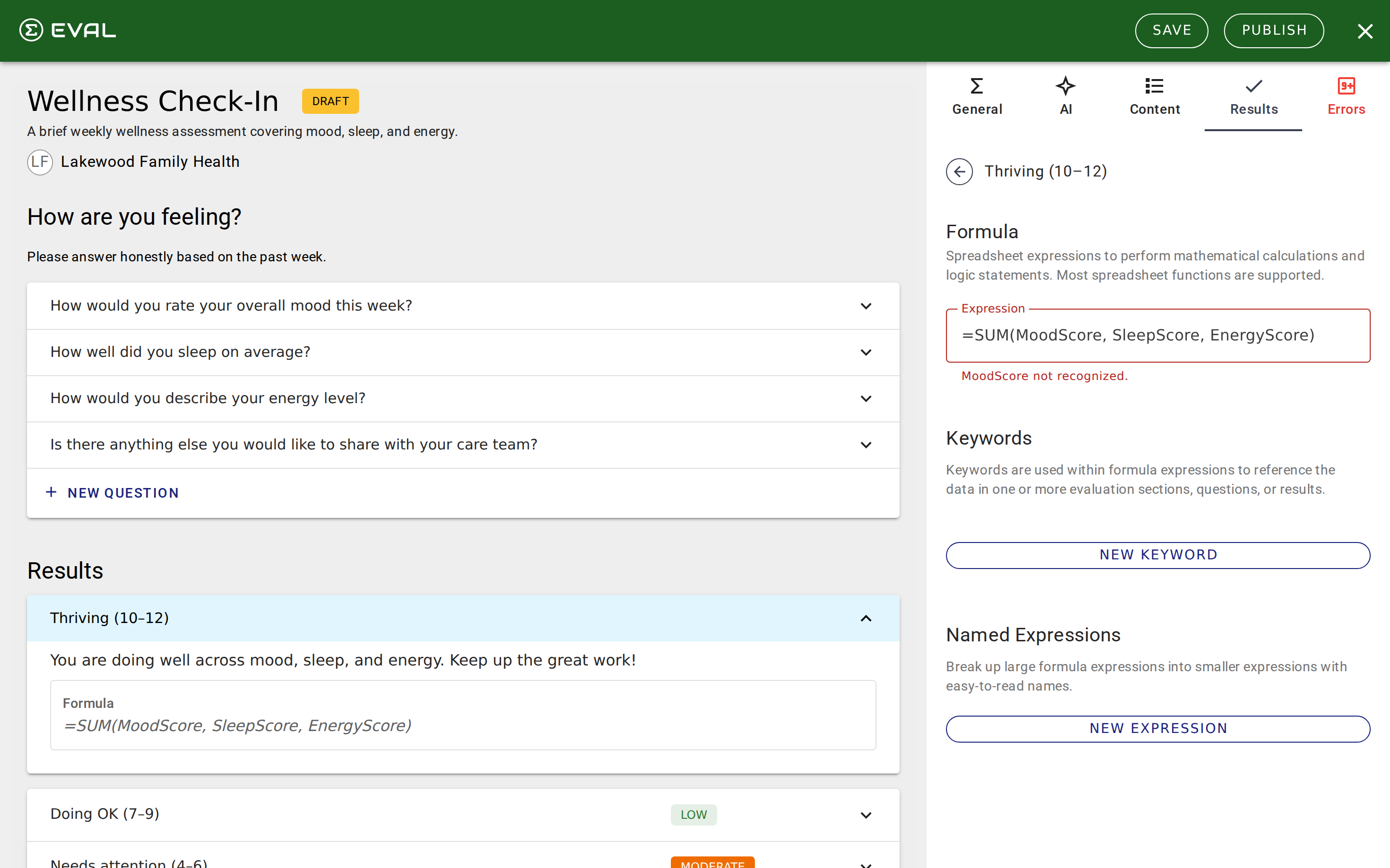 Formula validation error — MoodScore not recognized