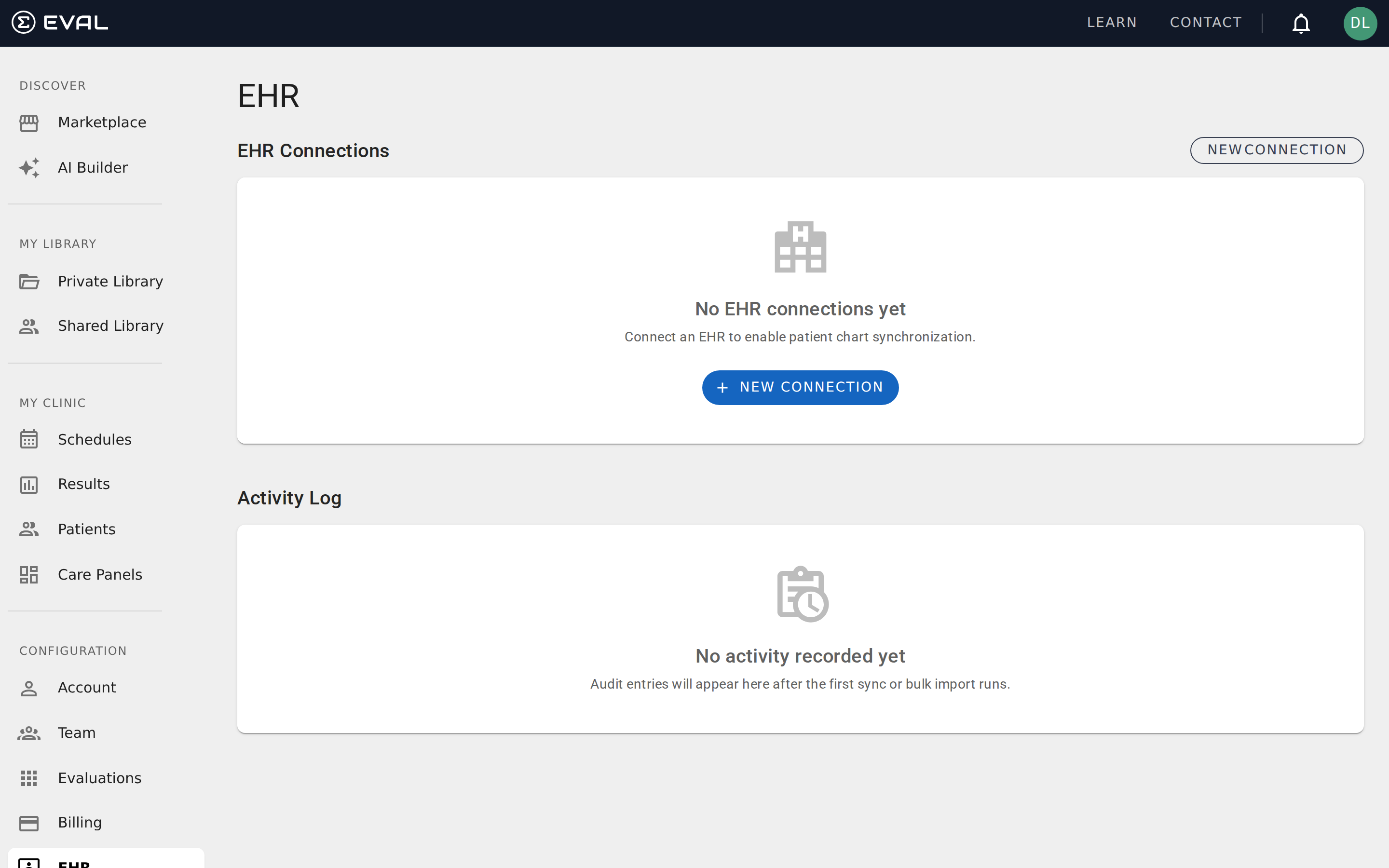 Integrations — New Connection Dialog