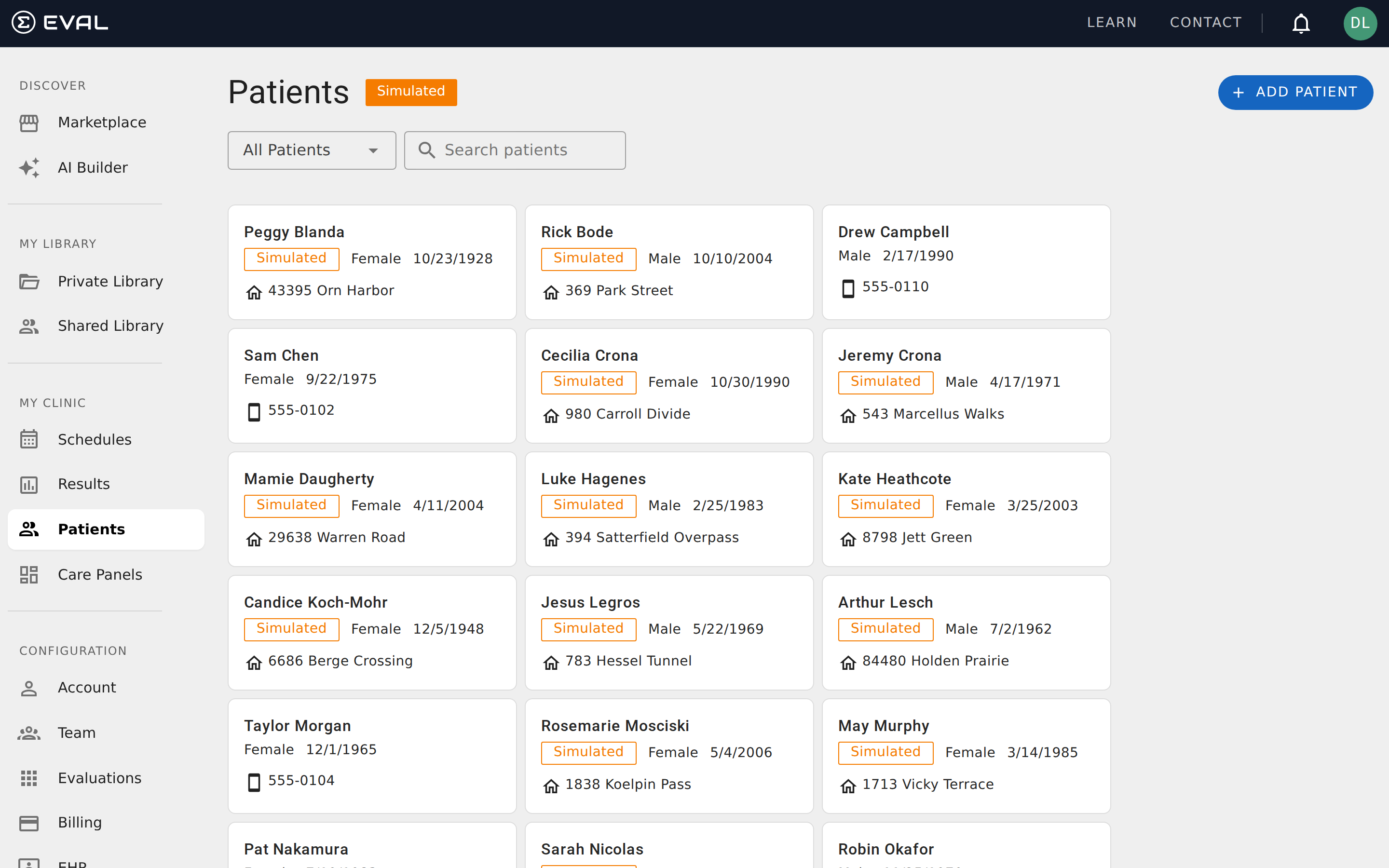 Patients — Patients Page Overview